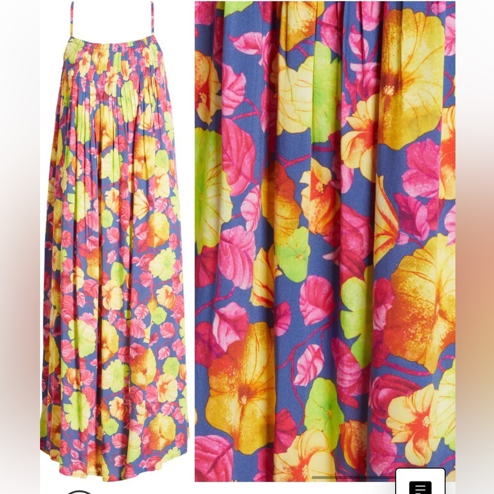 Area Stars hibiscus floral print midi sundress - Picture 3 of 8